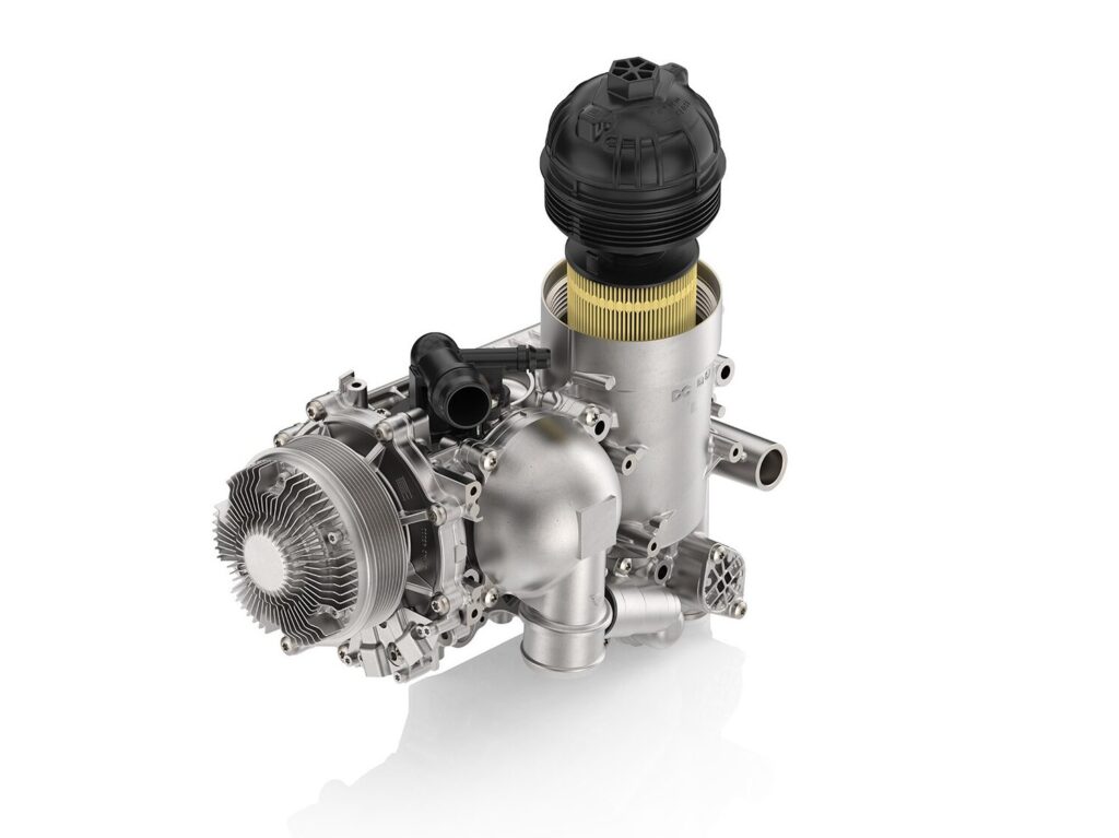 UFI oil filter module for HDEP OM471_rear